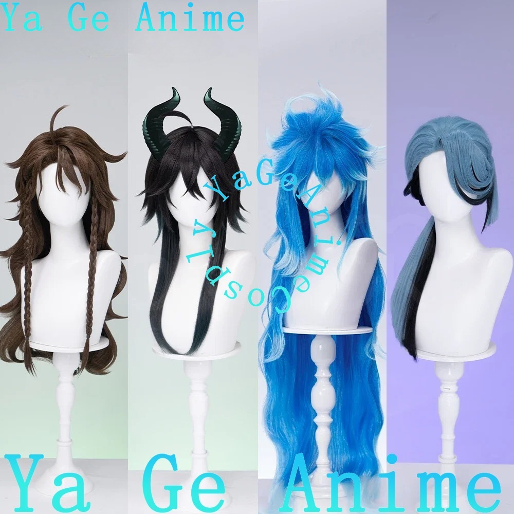 Women Accessories Store - Perruque de cosplay Idia Malleus Leona