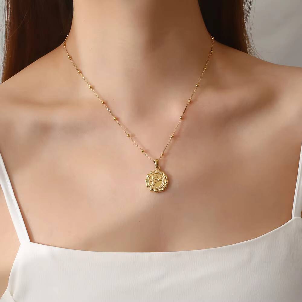 Coin Necklace Delicate - Collier avec pendentif en forme de