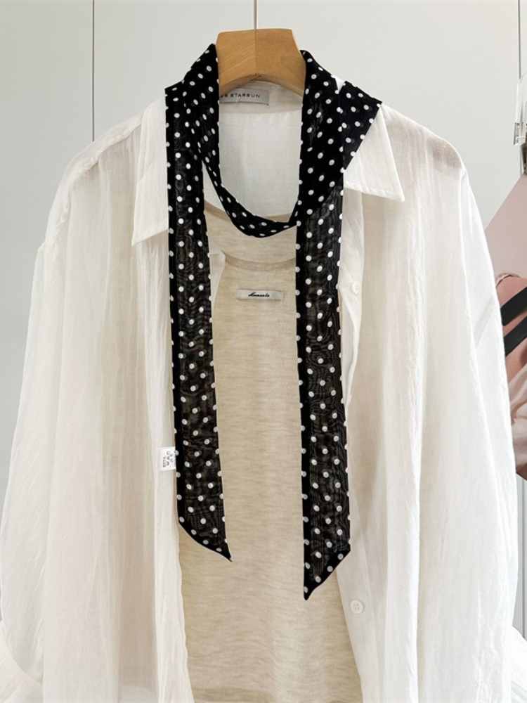 Women'S Korean Accessories - Écharpe longue et étroite pour femme
