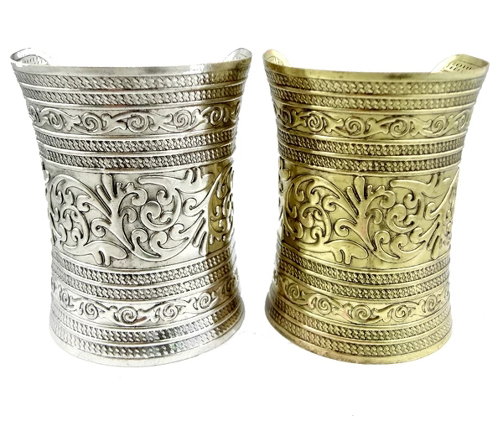 Women Accessories India - Bracelet manchette large en alliage Vintage