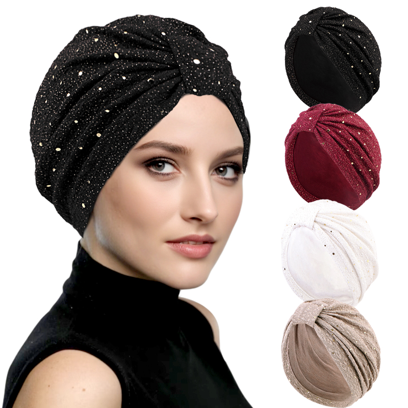 Women Accessories India - Turban noué musulman pour femme, écharpe