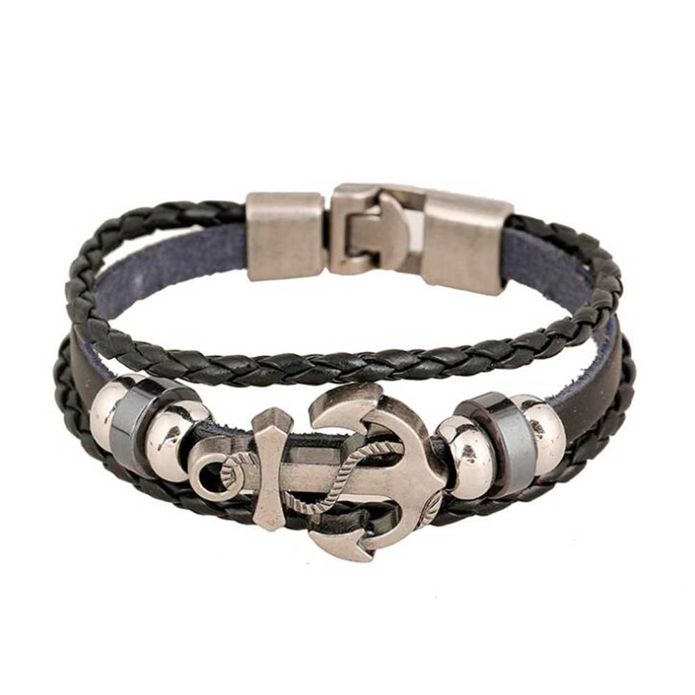 Women Accessories Pk - Bracelets de ULen cuir vintage multicouches