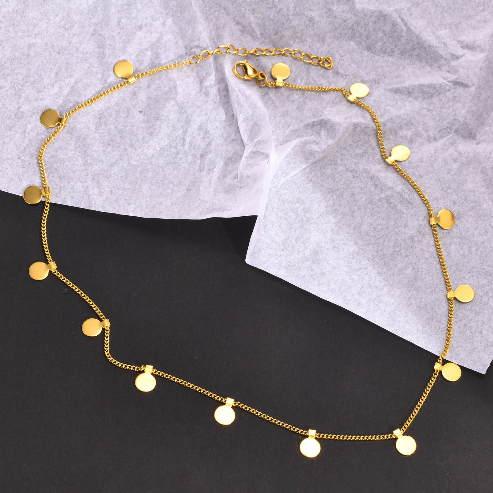 Coin Necklace Delicate - Collier délicat à petites pièces de