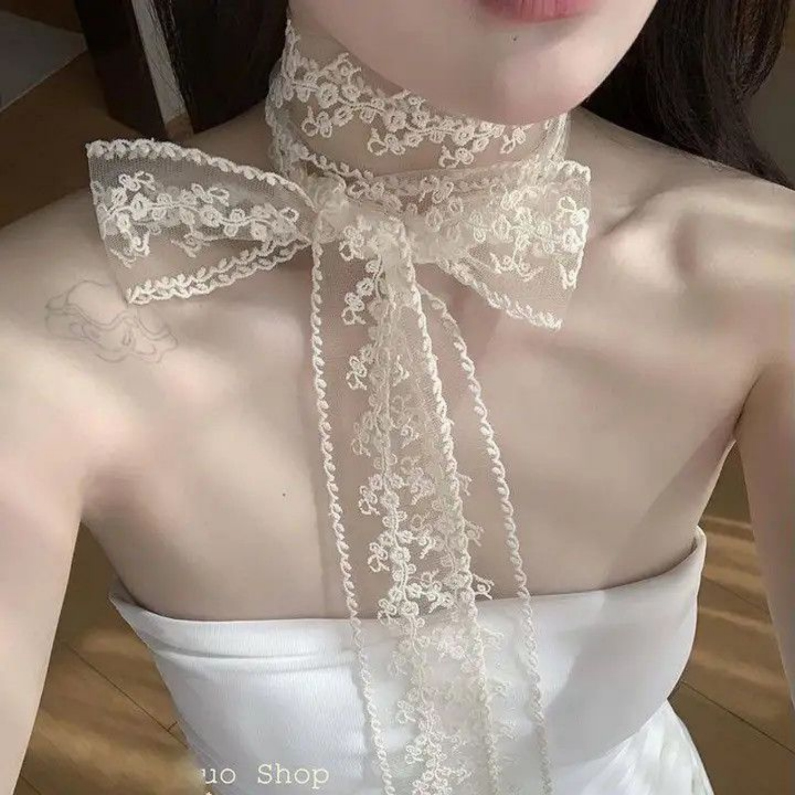Écharpe coréenne en dentelle b - Women'S Korean Accessories avis et prix