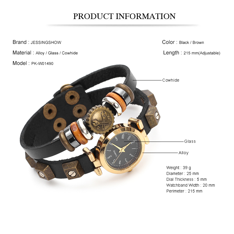 Montre à quartz de style punk, - Women Accessories Pk avis et prix