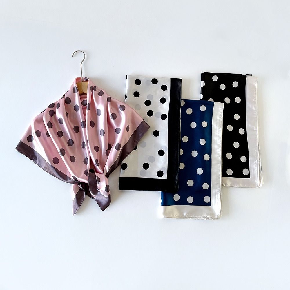 Écharpe élégante à pois imprim - Women'S Korean Accessories avis et prix
