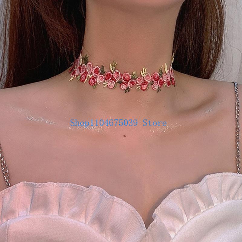 Collier ras de cou en dentelle - Women Accessories Pk avis et prix