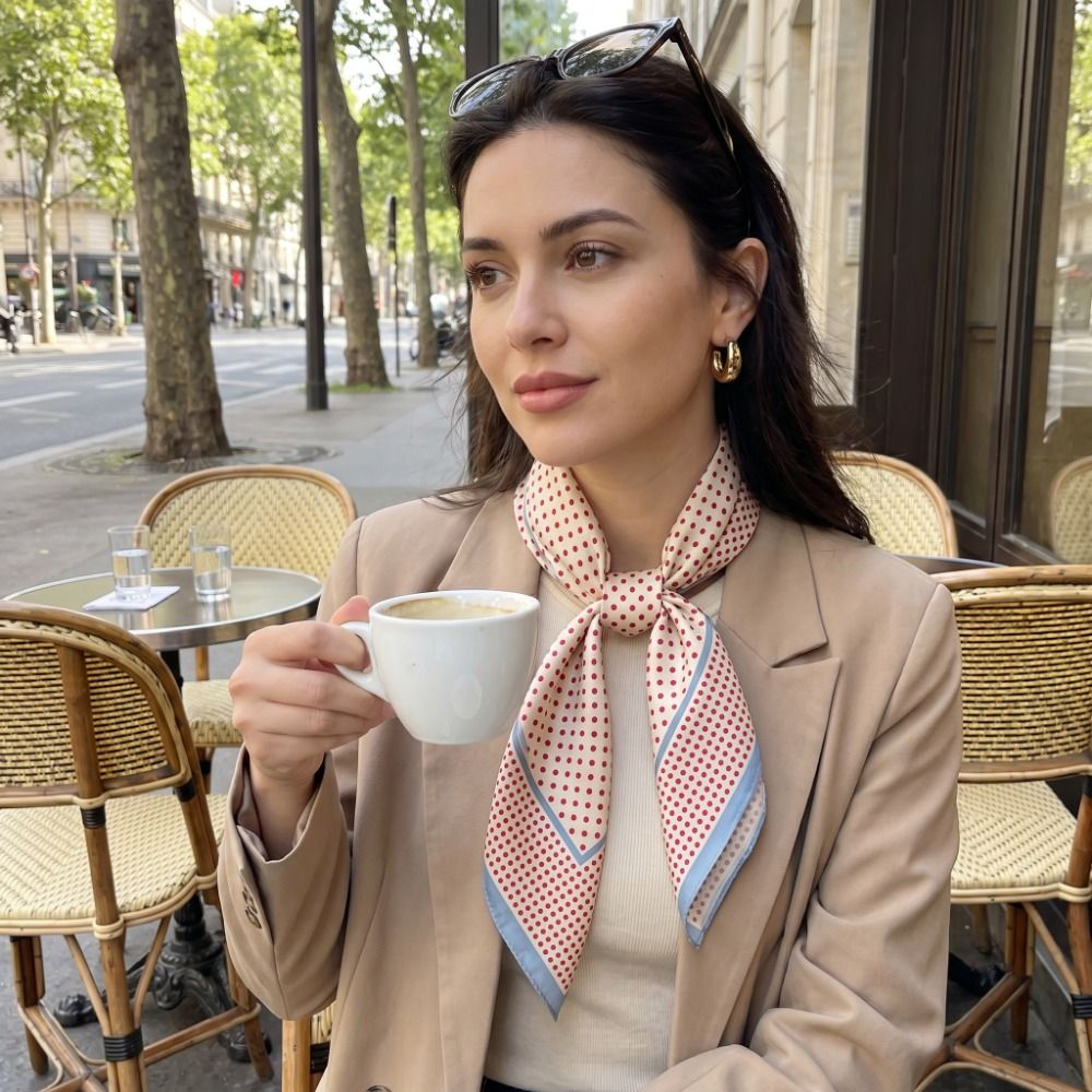 Écharpe imprimée à pois assort - Women'S Korean Accessories avis et prix