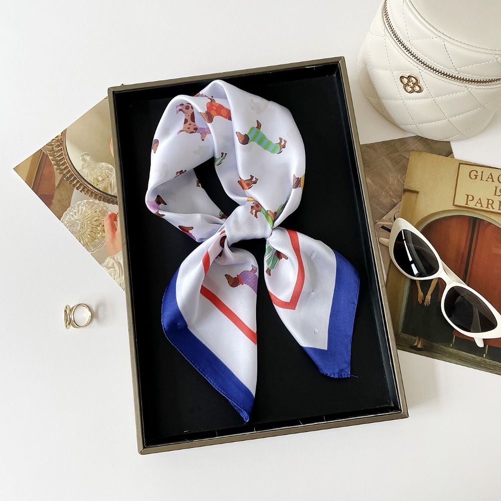 Écharpe imprimée motif Teckel  - Women'S Korean Accessories avis et prix