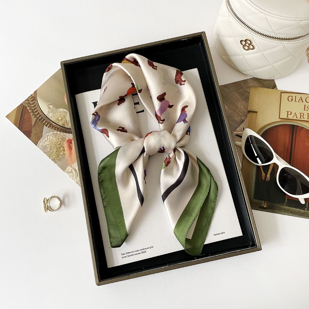 Écharpe imprimée motif Teckel  - Women'S Korean Accessories avis et prix