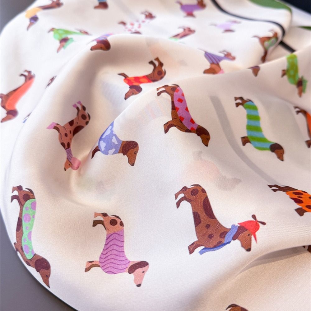 Écharpe imprimée motif Teckel  - Women'S Korean Accessories avis et prix
