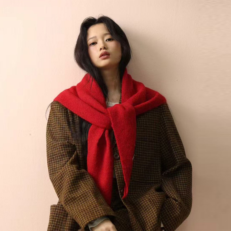 Châle Triangle tricoté en lain - Women'S Korean Accessories avis et prix
