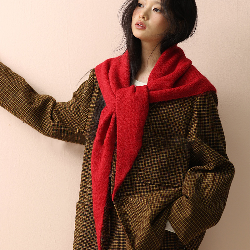 Châle Triangle tricoté en lain - Women'S Korean Accessories avis et prix