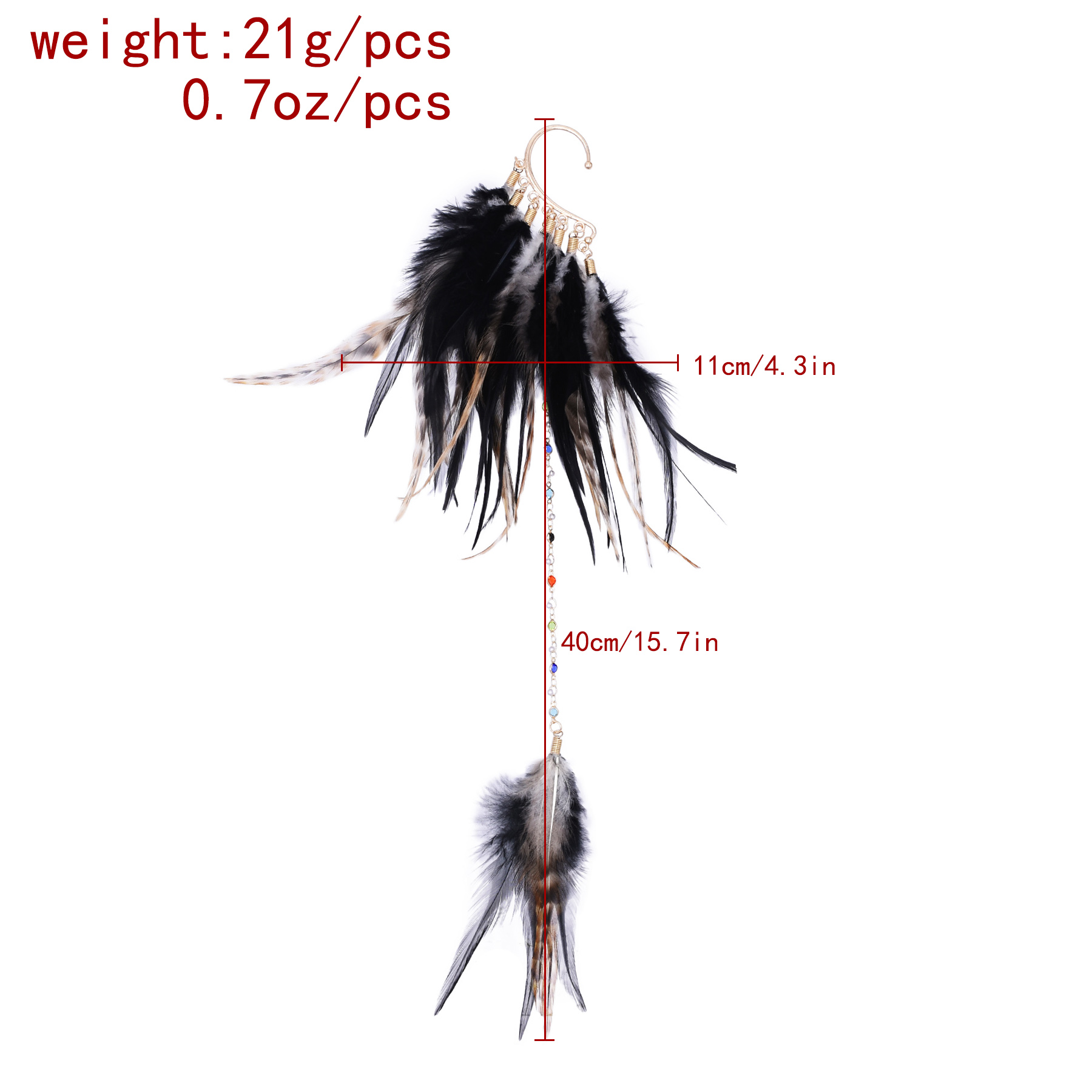 Boucles d'oreilles en plumes d - Women Accessories India avis et prix