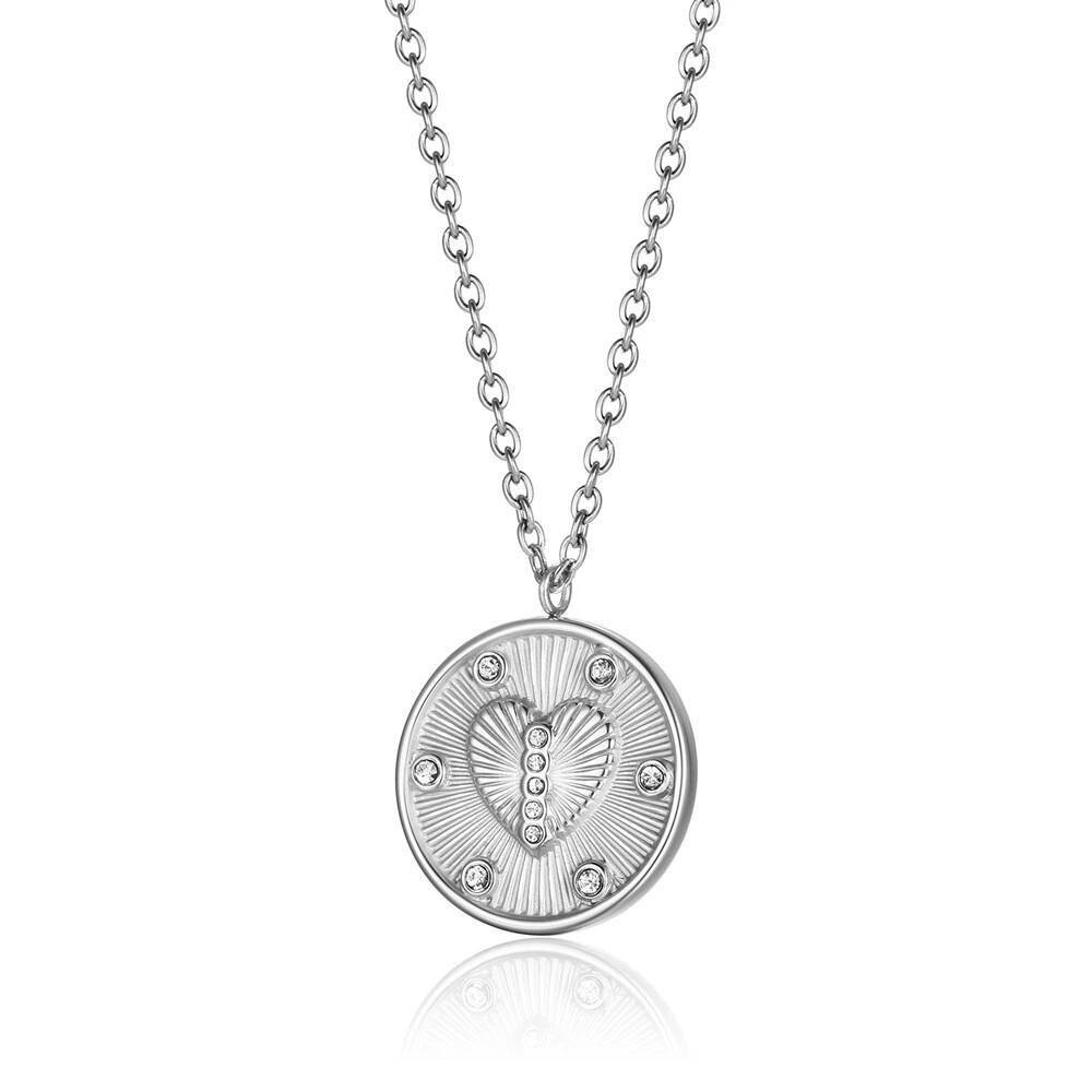 Collier en acier inoxydable po - Coin Necklace Delicate avis et prix