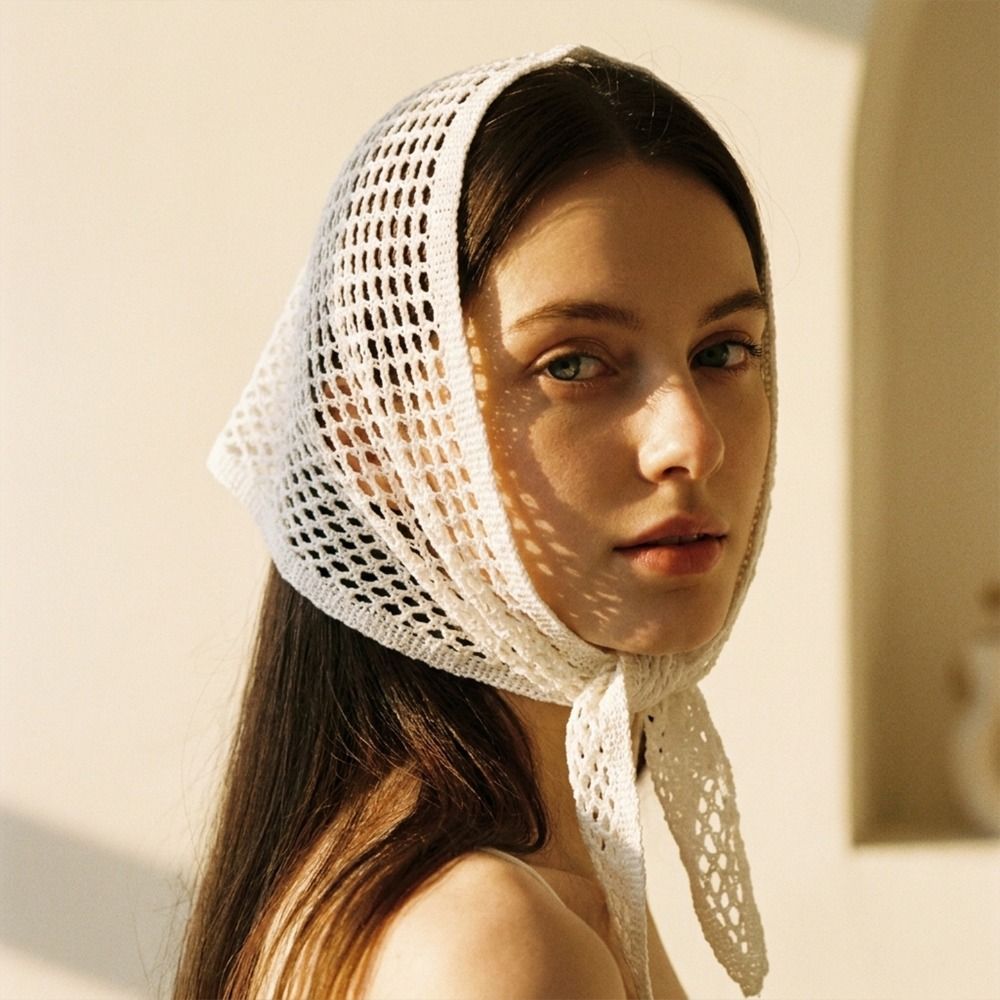 Écharpe triangulaire unie Y2K  - Women'S Korean Accessories avis et prix