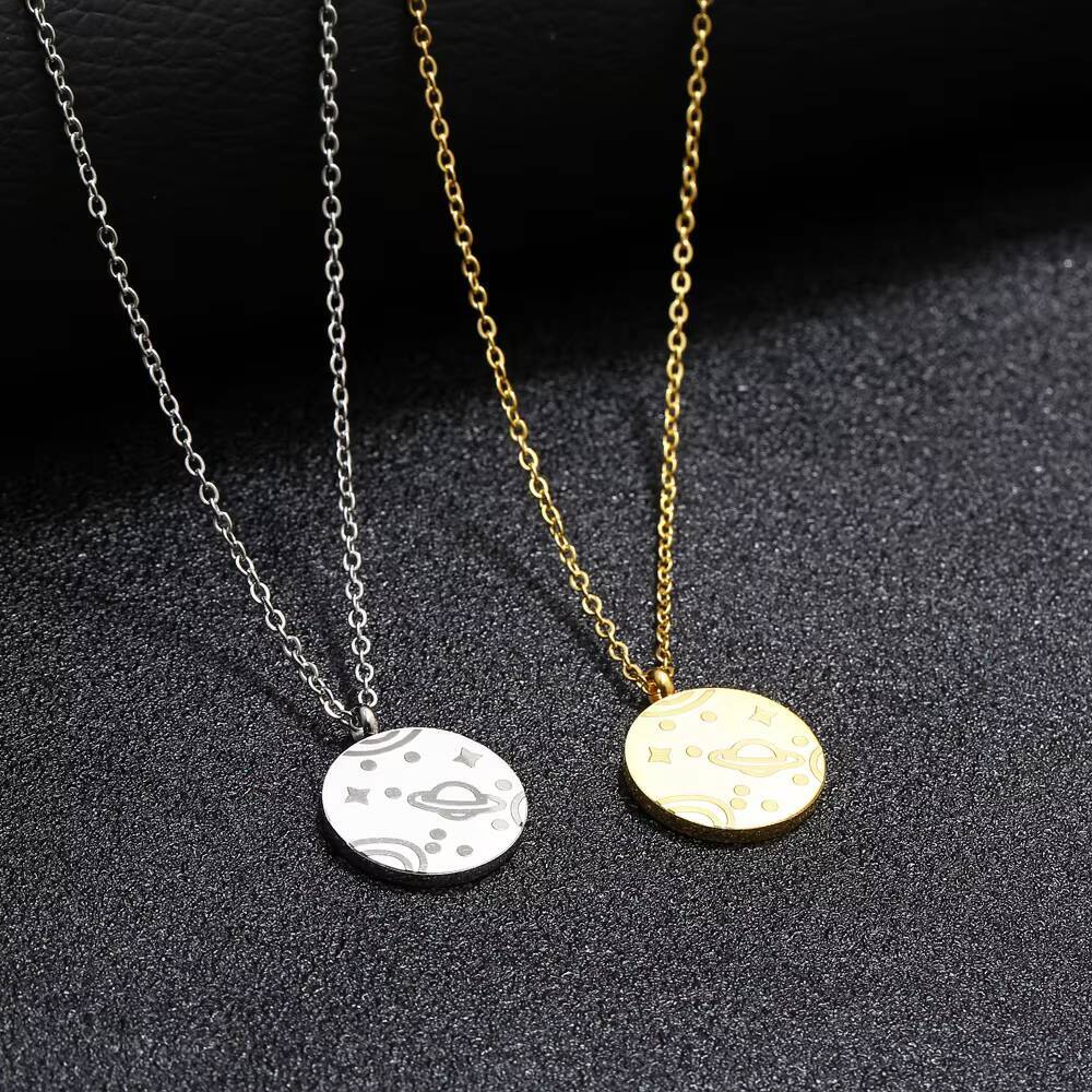 Collier pendentif de voyage en - Coin Necklace Delicate avis et prix