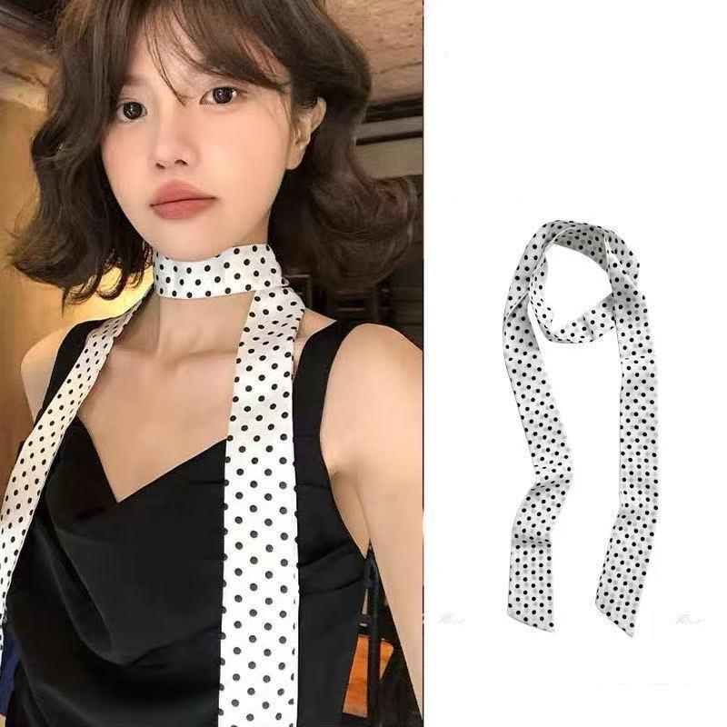 Écharpe en soie à pois tendanc - Women'S Korean Accessories avis et prix