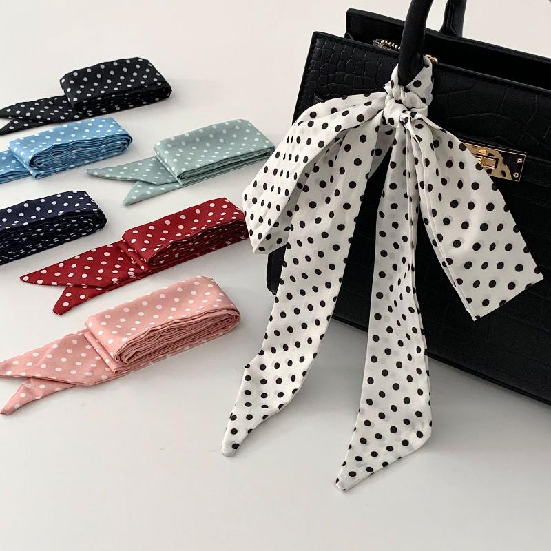 Écharpe en soie à pois tendanc - Women'S Korean Accessories avis et prix