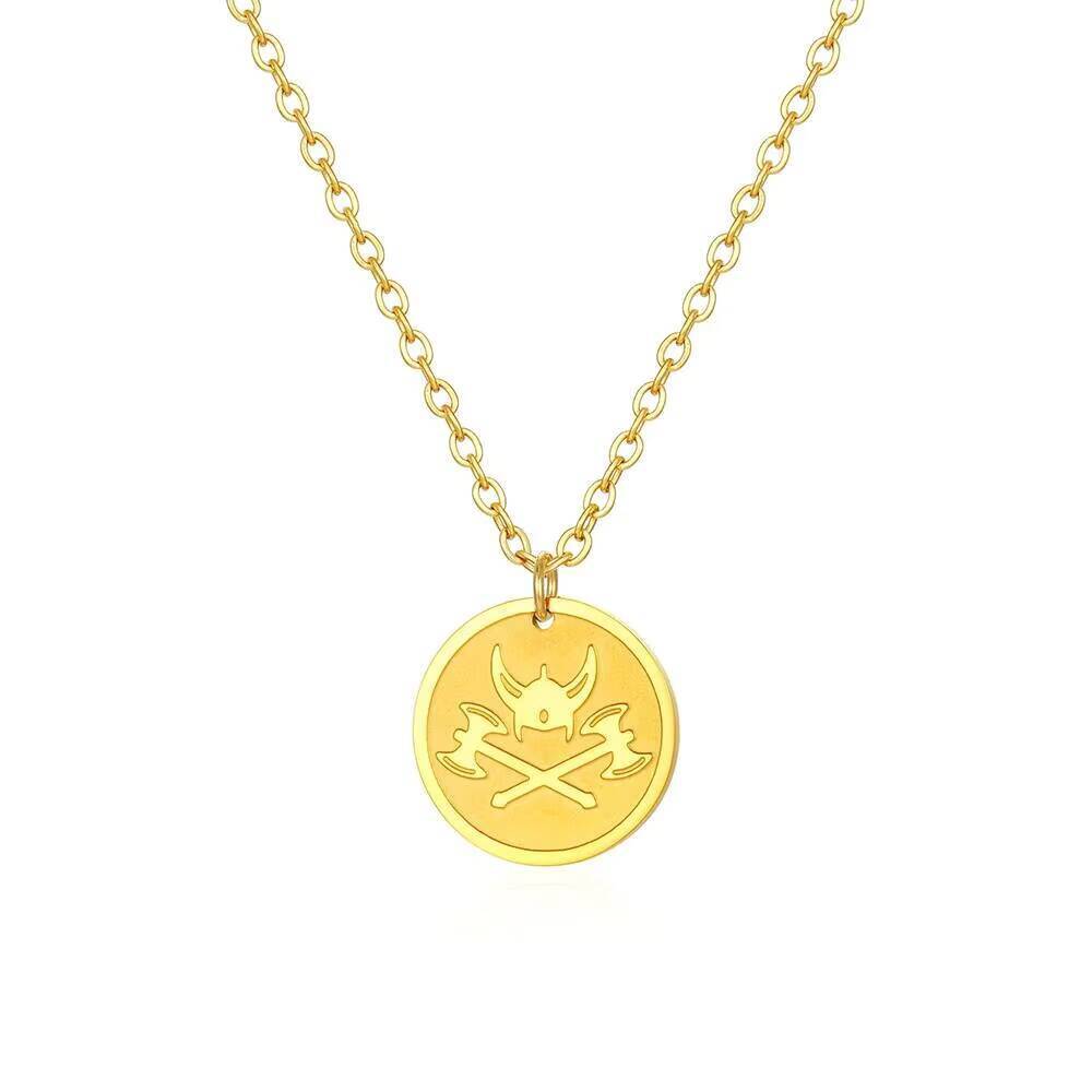 Collier pendentif hache Viking - Coin Necklace Delicate avis et prix