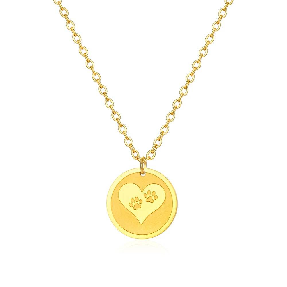 Collier avec pendentif en acie - Coin Necklace Delicate avis et prix