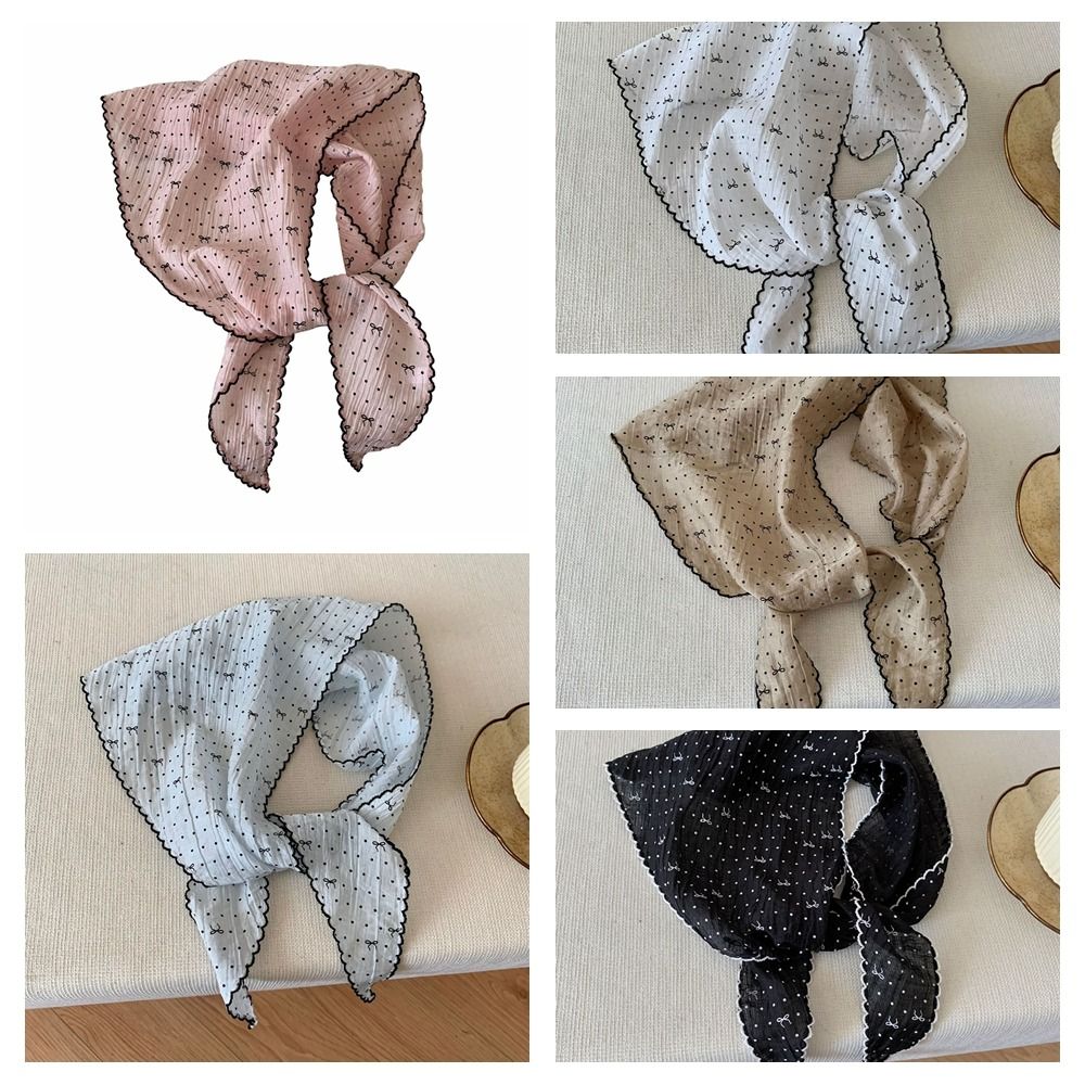 Foulard triangulaire à pois fr - Women'S Korean Accessories avis et prix