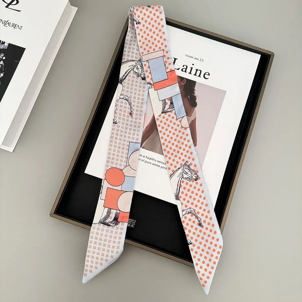 Foulard en soie sergé à carrea - Women'S Korean Accessories avis et prix