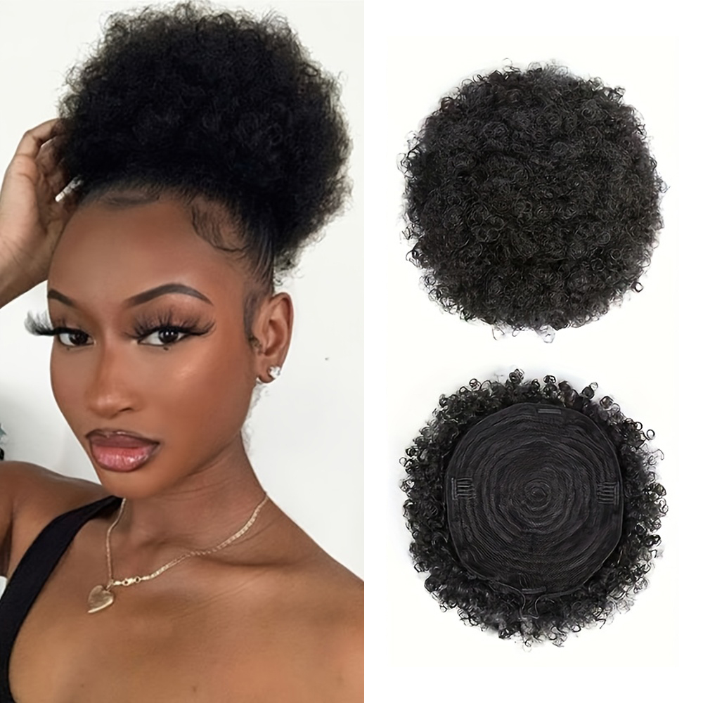 Afro crépus bouffées 100% chev - Women Accessories India avis et prix